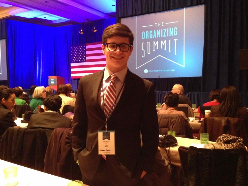Bearden senior Sergio Uribe attends the Organizing for Action meeting in Washington, where he had the chance to meet President Barack Obama.
