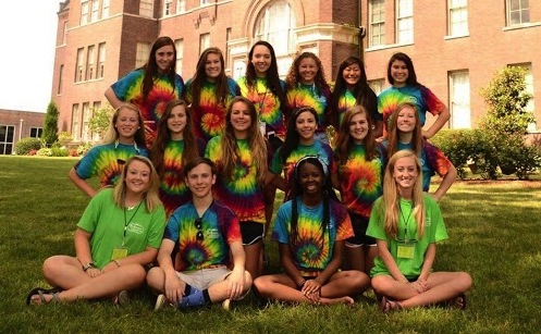 Current Bearden students and a few alums get together for a group shot during TASCs summer camp.