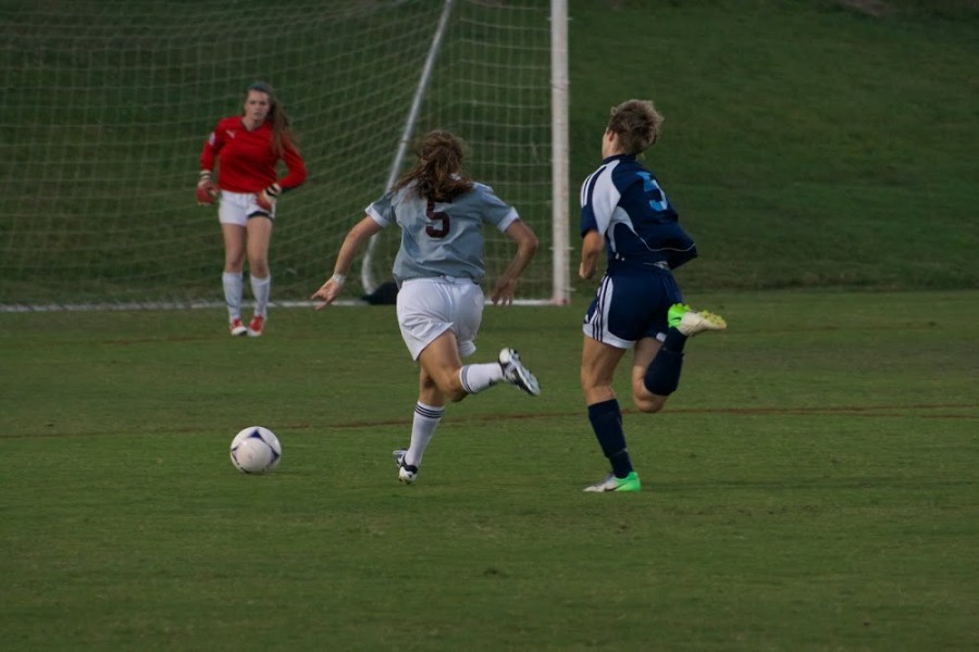 Ashley Seltzer finds herself through on goal in a game against Hardin Valley last year.
