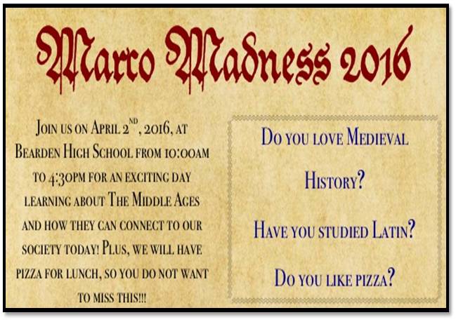 Marco Madness sends Bearden back to Middle Ages this Saturday