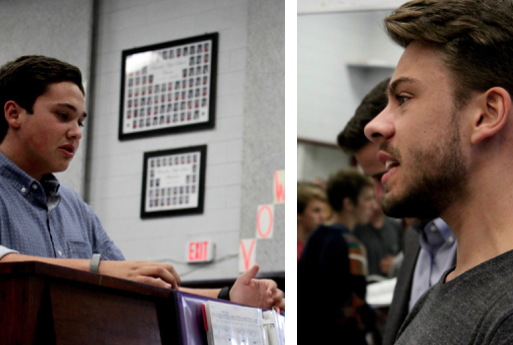 Junior Thomas Anderson (left) and senior Alex Clevenger (right) will star in Bearden's performances of Les Mis.