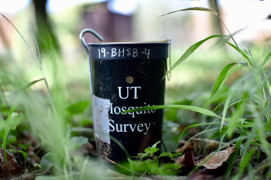 Cups like this one are located around campus, and Bearden students are getting hands-on experience in helping UT with its data collection.