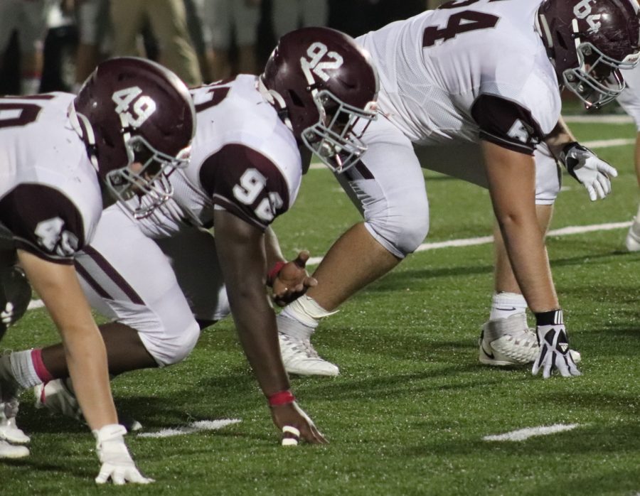 Carson+Hammond+%28left%29+and+Kam+Smith+%28middle%29+are+two+of+the+Bearden+captains+who+have+helped+to+develop+camaraderie+on+the+football+team.