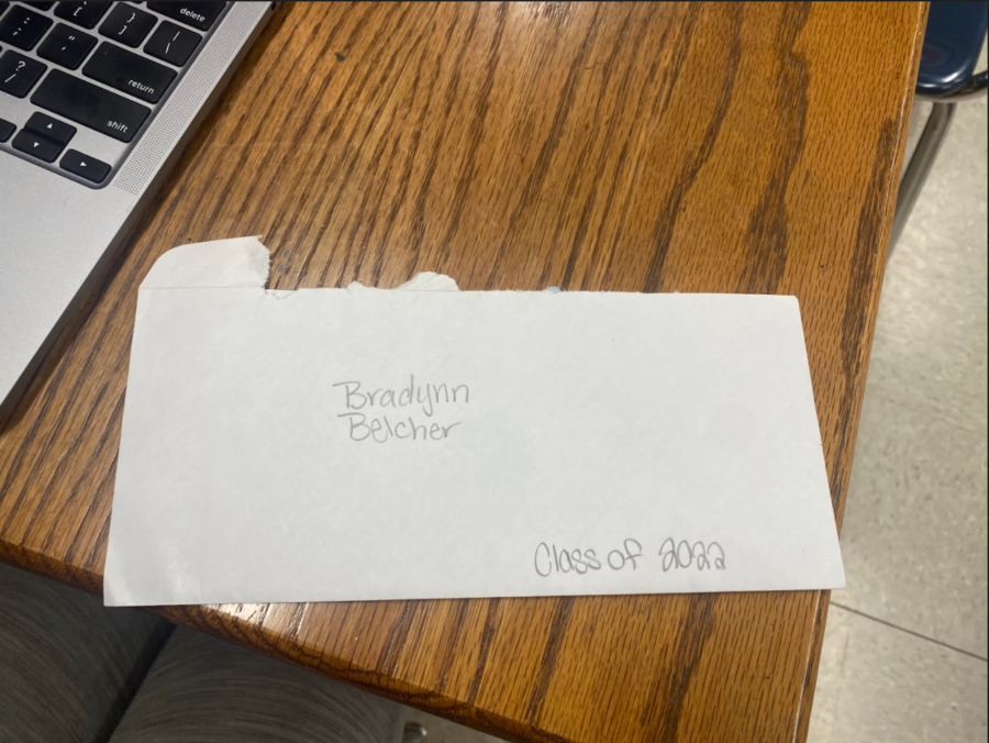 Math teacher Mrs. Gale Jones asks her freshmen to write a letter to their senior selves, and editor-in-chief Bradynn Belcher is thankful for this tradition.