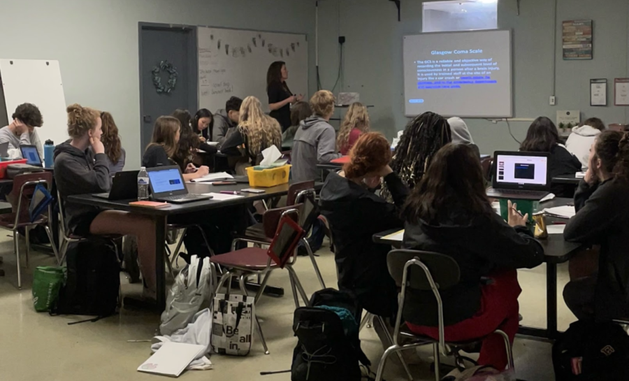 Mrs. Buckley has incorporated some HOSA information into her classroom curriculum since the start of the pandemic.