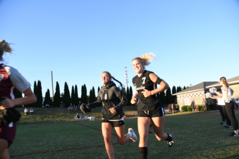 Becca Roth (left) and Brinley Murphy (right) are just two of many future college soccer players on Beardens roster.
