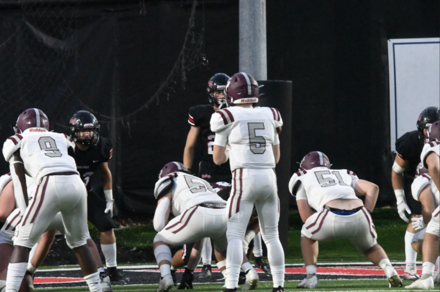Bearden quarterback Drew Parrott leads a touchdown drive to close the first half against Maryville. The sophomore has had a breakout second season as the Bulldogs starter.