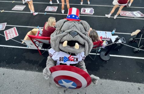 When the Bearden Bulldog dressed up as Captain America during the football season, most students did not know the mascots true identity. HINT: It was not Steve Rogers.