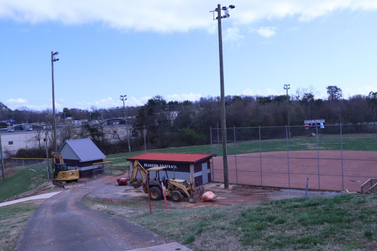 Construction has started on the renovations to the softball facilities.