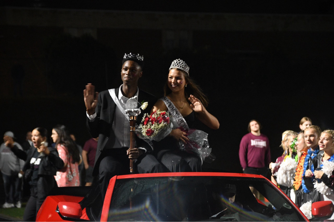 2023 Homecoming king and queen Jordan James and Kenzie Bankes will be back on campus on Friday to present this year's court.