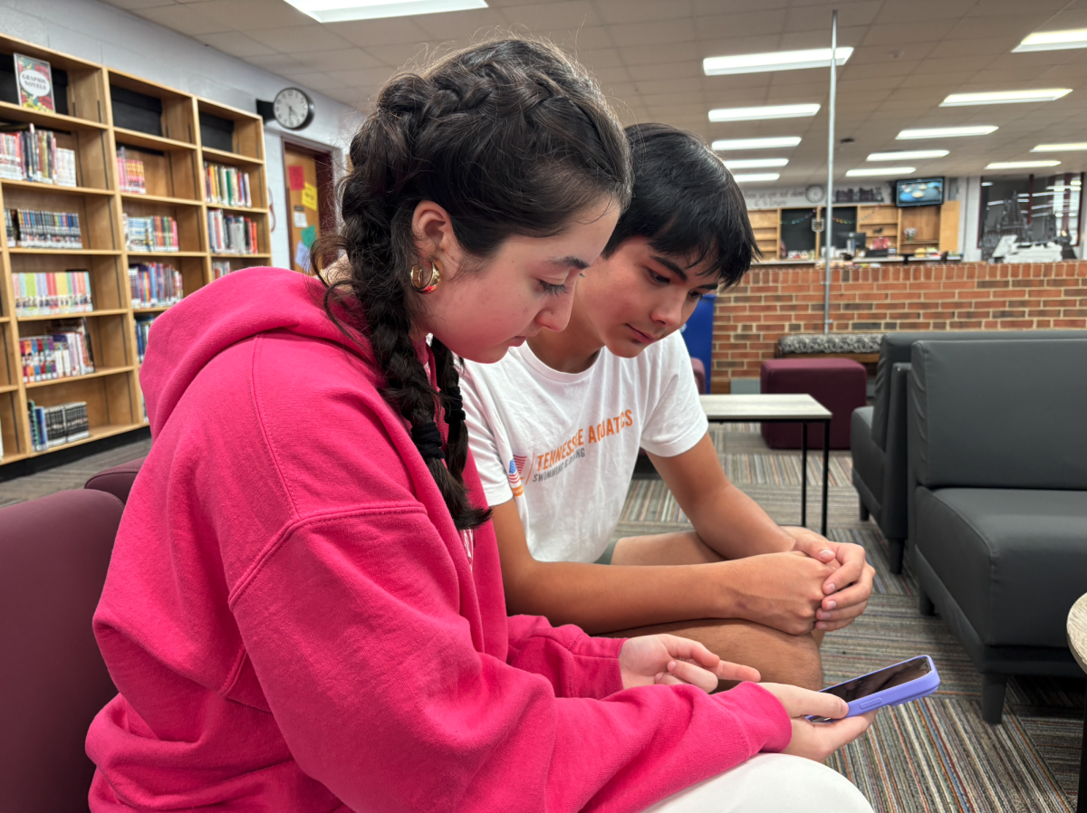 Juniors Serene Dabbagh and Graham Ella are leading SGA's efforts to improve their social media footprint this school year.