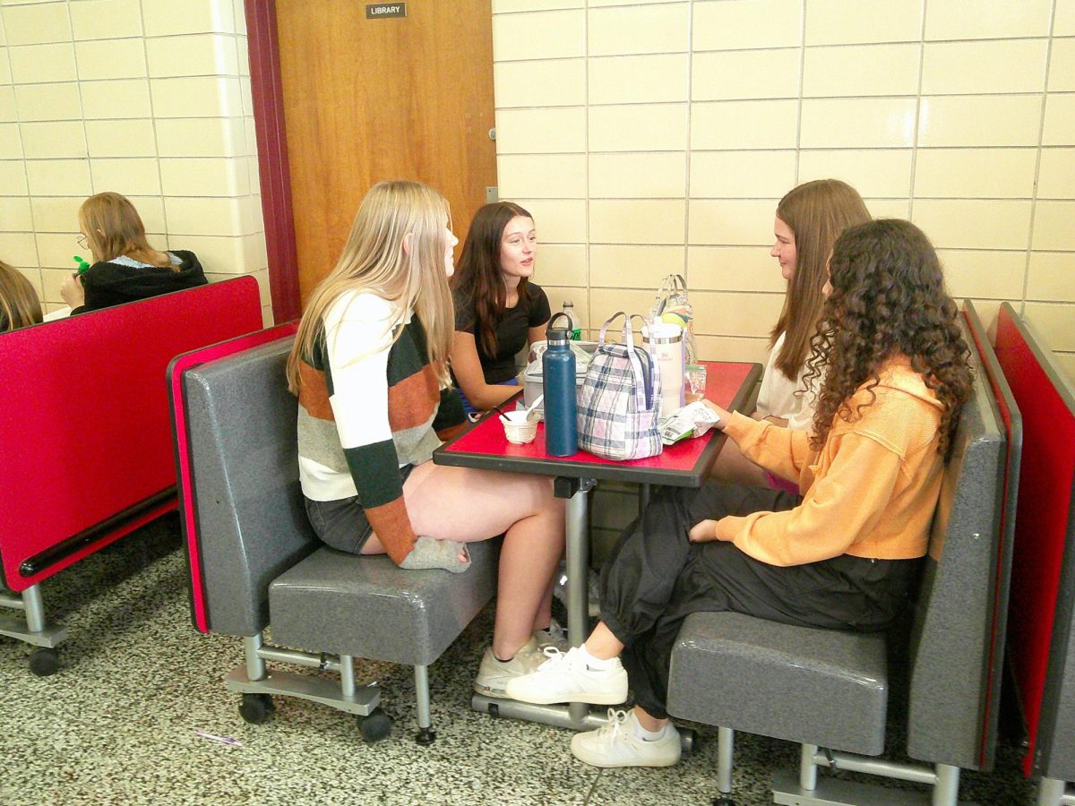 In previous years, Bearden students would generally default to staring at their phones during lunch, but the new state law banning phones during school hours has increased face-to-face conversations.